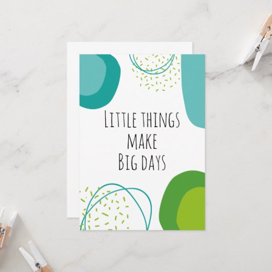 感動的引用文抽象芸術 カード (正面/裏面インサイチュ)