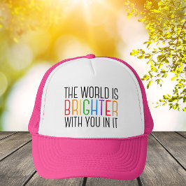 感動的引用文明るい前向き肯定 キャップ