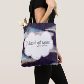 感動的引用文曇りの夜用トートバッグ トートバッグ (クローズアップ)