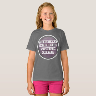 感動的引用文未来のキッズTシャツの作成 Tシャツ