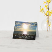 感動的引用文灯 カード (黄色い花)