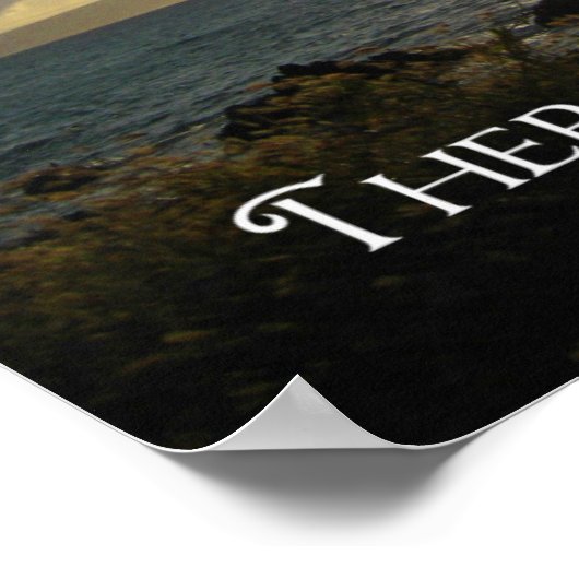 感動的引用文灯 ポスター (角)