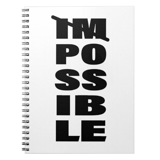 感動的引用文無限の可能性引用文 ノートブック (正面)