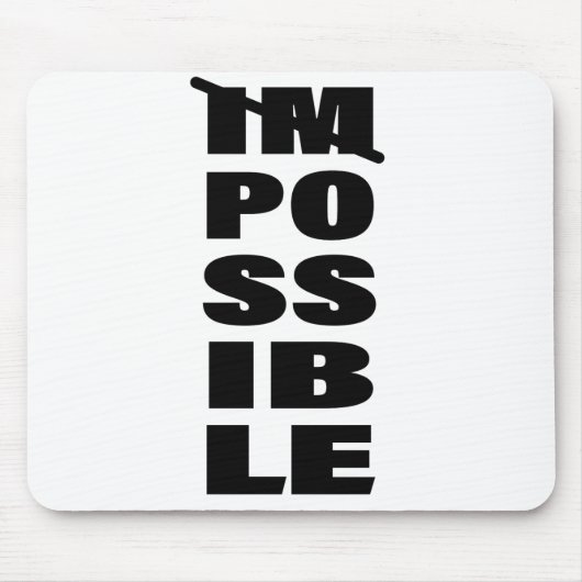 感動的引用文無限の可能性引用文 マウスパッド (正面)