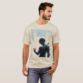 感動的引用文男性へティー、女性と若者、ポー Tシャツ (正面フル)