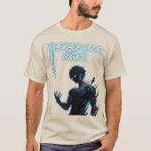 感動的引用文男性へティー、女性と若者、ポー Tシャツ (正面)