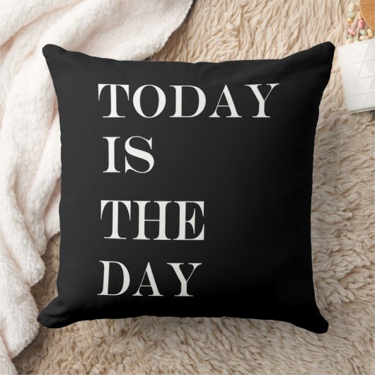 感動的引用文白黒 クッション (ブランケット)