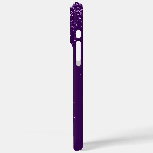 感動的引用文紫グリッター Case-Mate iPhoneケース (裏面 / 左)