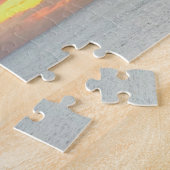 感動的引用文聖書聖句クリスチャン・サンセット ジグソーパズル (側面)