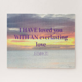 感動的引用文聖書聖句クリスチャン・サンセット ジグソーパズル