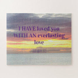 感動的引用文聖書聖句クリスチャン・サンセット ジグソーパズル