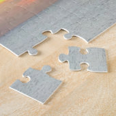 感動的引用文聖書聖句クリスチャン・サンセット ジグソーパズル (側面)