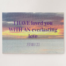 感動的引用文聖書聖句クリスチャン・サンセット ジグソーパズル