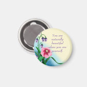 感動的引用文自信前向き確認 マグネット (正面/裏面)