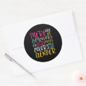 感動的引用文色に男女平等なし ラウンドシール (封筒)