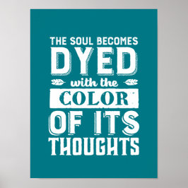 感動的引用文色の美しい魂 ポスター