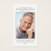 感動的引用文葬儀記念カード (正面)