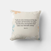 感動的引用文装飾用クッション クッション (正面)