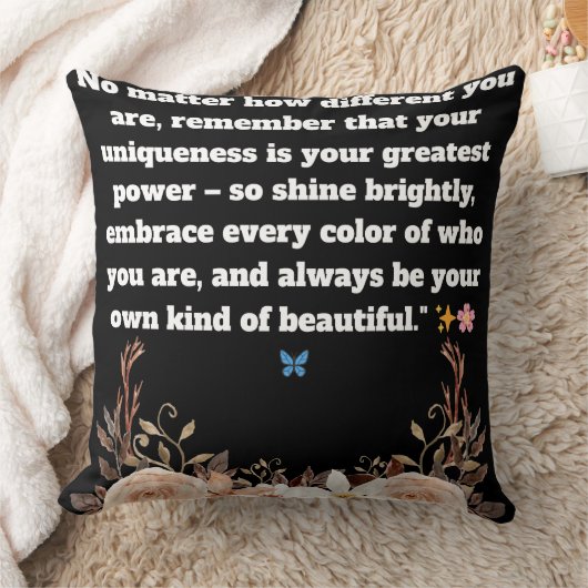 感動的引用文装飾用クッション クッション (ブランケット)