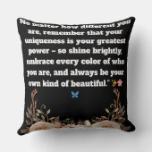 感動的引用文装飾用クッション クッション (裏面)