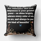 感動的引用文装飾用クッション クッション (正面)