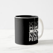 感動的引用文親切な人マイキンダピープル ツートーンマグカップ (正面右)