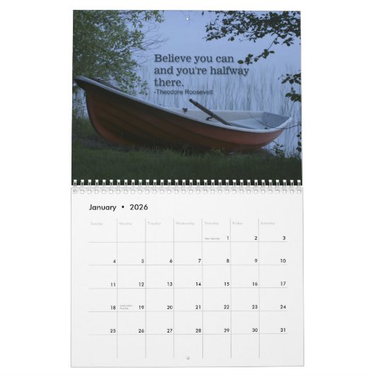 感動的引用文風光明媚な自然2019カレンダー カレンダー (1月 2026)