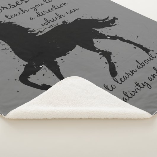 感動的引用文馬は私たち教えに シェルパブランケット (3/4)