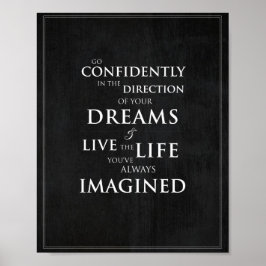 感動的引用文8"x10"アートプリント ポスター