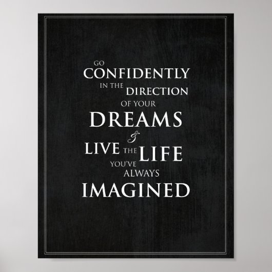 感動的引用文8"x10"アートプリント ポスター (正面)