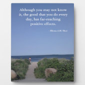 感動的引用文8 x 10イーゼル付 フォトプラーク (正面)