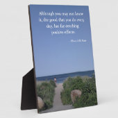 感動的引用文8 x 10イーゼル付 フォトプラーク (側面)