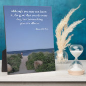 感動的引用文8 x 10イーゼル付 フォトプラーク (側面)