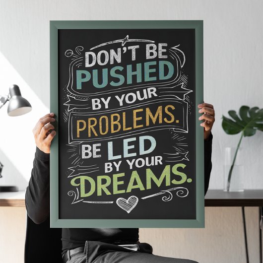 感動的引用文：お客様にプッシュされない ポスター