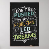 感動的引用文：お客様にプッシュされない ポスター (正面)