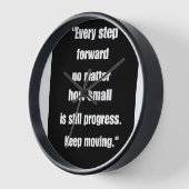 "感動的引用文:すべてのステップフォワードはプログラム 壁時計 (傾斜)