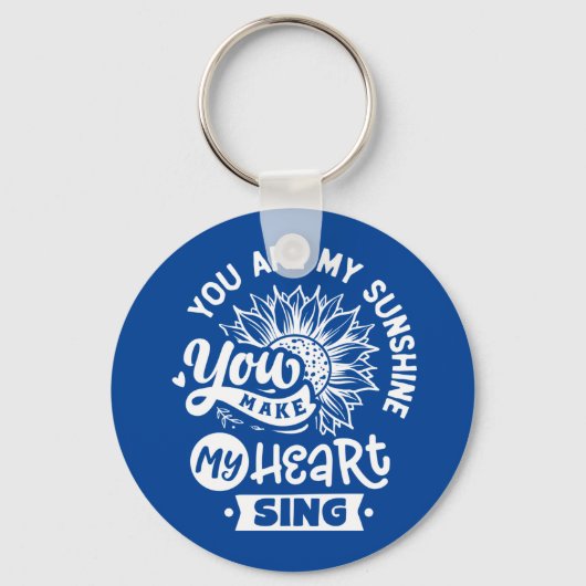 感動的引用文 |ひまわり キーホルダー (正面)