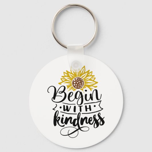 感動的引用文 |ひまわり キーホルダー (正面)