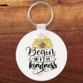 感動的引用文 |ひまわり キーホルダー (正面)