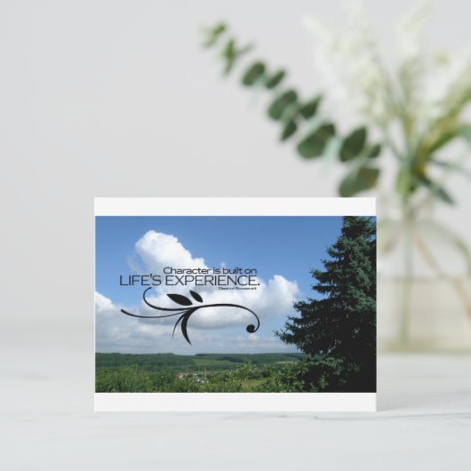 感動的引用文- – エレノア・ルーズベルト ポストカード (スタンド正面)