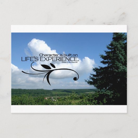 感動的引用文- – エレノア・ルーズベルト ポストカード (正面)