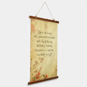 感動的引用文、カスタム26"x36"垂直パネル 吊り下げ型タペストリー (傾斜あり)