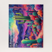 感動的引用文、カラフルの風景 ジグソーパズル (縦)