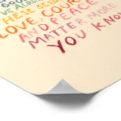 感動的引用文、カラフル ポスター (角)