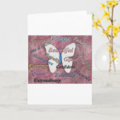 感動的引用文 カード (黄色い花)