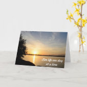 感動的引用文 カード (黄色い花)