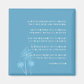 感動的引用文 |ガンジー引用文の習慣 マグネット (正面)