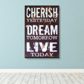 感動的引用文 キャンバスプリント (インサイチュ (ウッドフロア))