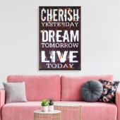 感動的引用文 キャンバスプリント (インサイチュ (リビング))