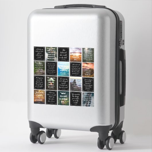 感動的引用文 シール (スーツケース)